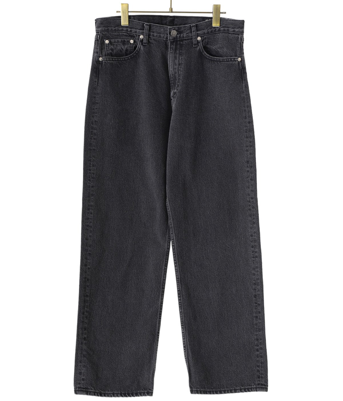 orSlow 101 DAD'S FIT DENIM PANTS Black Denim Stone