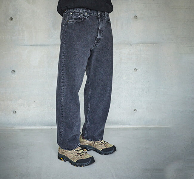 orSlow 101 DAD'S FIT DENIM PANTS Black Denim Stone