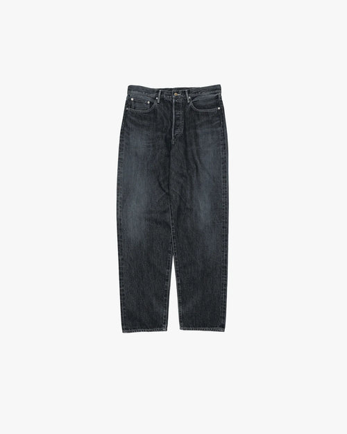 Graphpaper Selvage Denim Five Pocket Tapered Pants - DARK FADE